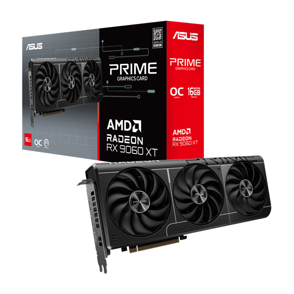 Asus Videokártya - AMD PRIME-RX9060XT-O16G (16384MB, GDDR6, 128bit, HDMI, 2xDP+HDMI) 1 Asus Videokártya - AMD PRIME-RX9060XT-O16G (16384MB, GDDR6, 128bit, HDMI, 2xDP+HDMI)