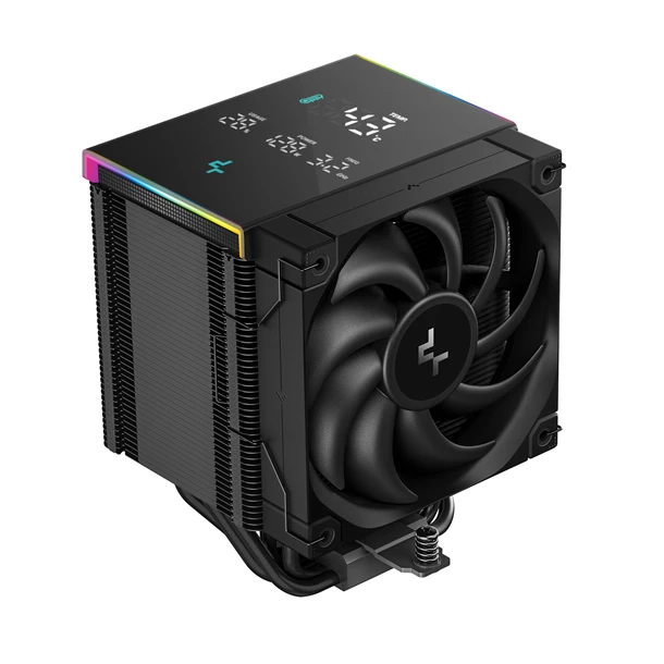 DeepCool CPU Cooler - AK500 DIGITAL PRO (28dB; max, 103,45 m3/h; 4pin csatlakozó, 5 db heatpipe, 12cm, PWM, fekete, RGB) 1 DeepCool CPU Cooler - AK500 DIGITAL PRO (28dB; max, 103,45 m3/h; 4pin csatlakozó, 5 db heatpipe, 12cm, PWM, fekete, RGB)
