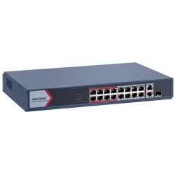Hikvision Switch PoE - DS-3E1318P-EI/M (16 port 100Mbps, 130W, 2xRJ45 1000Mbps)