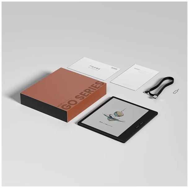 Onyx BOOX e-book  7" - Go Color 7 Gen2 Fekete (Eink Carta, világítás,1680x1264; Octa, 4GB/64GB, Dual-WiFi; BT5; 2300mAh)