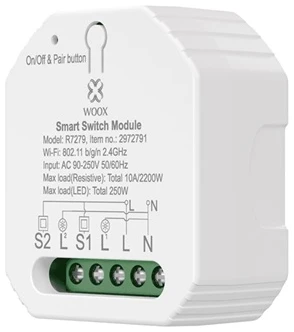 Woox Smart Home Kapcsoló - R7279 (IP20, 2300W, 240V, 30m hatótáv) 1 Woox Smart Home Kapcsoló - R7279 (IP20, 2300W, 240V, 30m hatótáv)