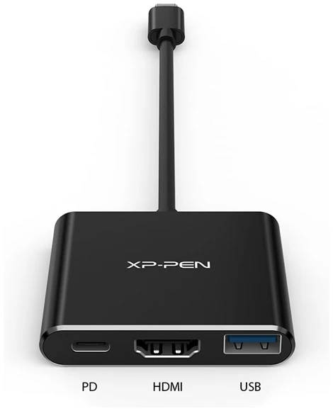 XP-PEN 3-in-1 adapter - ACW01 (Bemenet: USB-C, Kimenet: USB-C PD:60W/HDMI/1x USB3.0)
