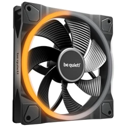 Be Quiet! Cooler 14cm - LIGHT WINGS 140mm PWM Reverse Black (RGB, 1300rpm, 25,5dB, fekete)