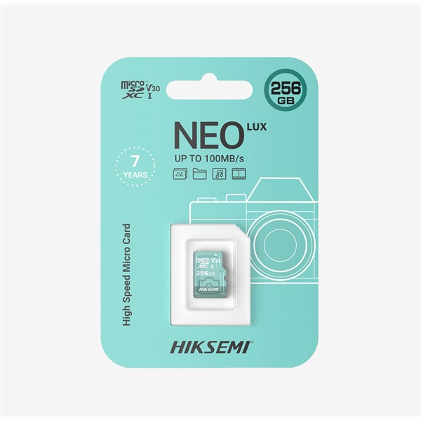 Hikvision HIKSEMI MicroSD kártya - NEO LUX 32GB microSDHC™, Class 10 and UHS-I, TLC (r/w: 100 / 70MB, V30) 1 Hikvision HIKSEMI MicroSD kártya - NEO LUX 32GB microSDHC™, Class 10 and UHS-I, TLC (r/w: 100 / 70MB, V30)