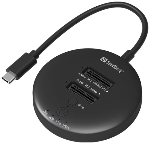 Sandberg M.2 SSD dokkoló -USB3.2 Cloner Dock for M2+NVMe 1 Sandberg M.2 SSD dokkoló -USB3.2 Cloner Dock for M2+NVMe