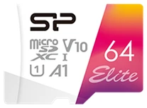 Silicon Power MicroSD kártya -  64GB microSDXC Elite UHS-1 U1 + adapter