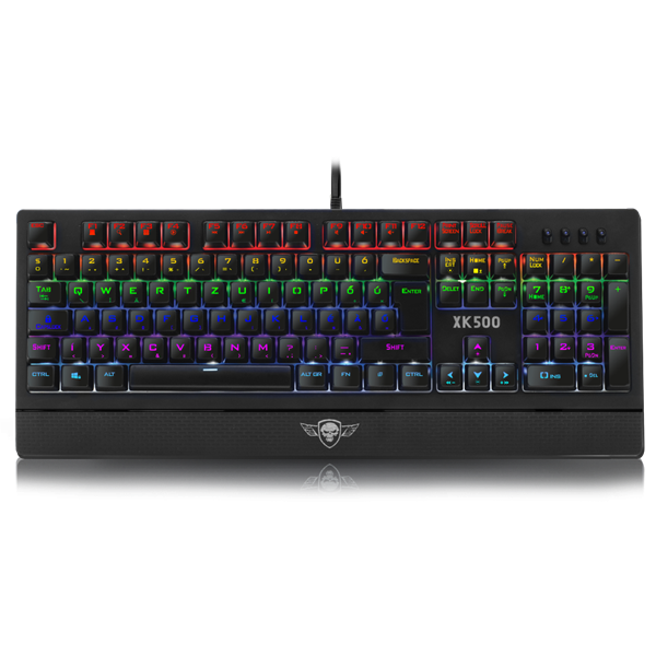 Spirit of Gamer Billentyűzet Mechanikus - XPERT K500 (105 gomb, SOG brown, RGB LED,USB, full anti-ghost, fekete, magyar)