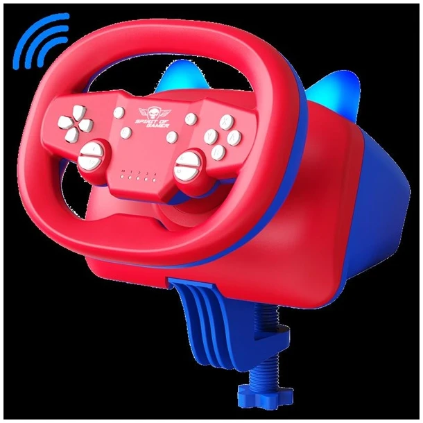 Spirit of Gamer Kormány - RACE WHEEL PRO AIR (PC/PS3/PS4/Switch/Android kompatibilis, piros/kék) 1 Spirit of Gamer Kormány - RACE WHEEL PRO AIR (PC/PS3/PS4/Switch/Android kompatibilis, piros/kék)