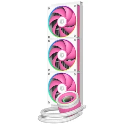 ID-Cooling CPU Water Cooler - FX360 INF PINK (29.9dB; max.132,52 m3/h; 3x12cm, A-RGB, rózsaszín)
