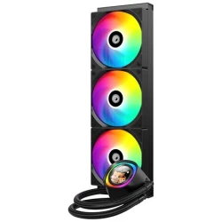 ID-Cooling CPU Water Cooler - FX360 LCD (27.2dB; max.98,54 m3/h; 3x12cm, A-RGB, fekete)