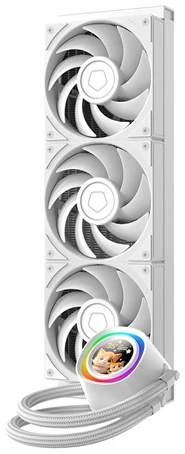 ID-Cooling CPU Water Cooler - FX360 LCD PE WHITE (34.3dB; max.150,78 m3/h; 3x12cm, fehér)