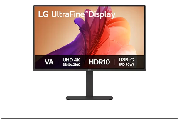 LG Monitor 32" Ultrafine - 32U720A-B (VA; 16:9; 3840x2160; 5ms; 250cd; 60Hz; HDMI; DP; USB-C; HDR; Hangszóró, Pivot)