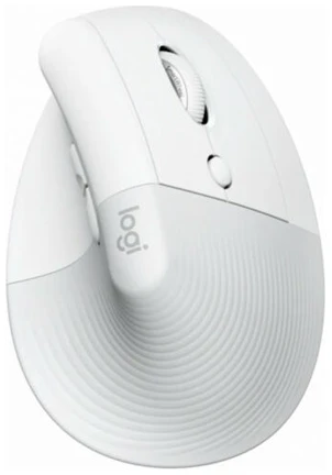 Logitech Egér - Lift (Vezeték nélküli, Optikai, 6 gomb, 4000 DPI, USB, fehér, Bluetooth)