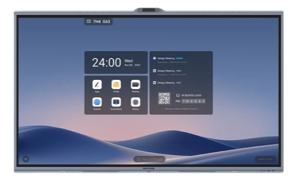 MAXHUB Interaktív kijelző 65" - V7 V6550 (3840x2160, 350 nit, 50 points touch, 3*50MP, 16 mic., 2.1 spk Touch 16/7h)