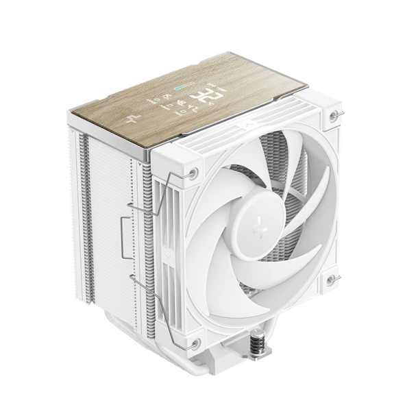 DeepCool CPU Cooler - AK700 DIGITAL WH (28dB; max, 131,21 m3/h; 4pin csatlakozó, 7 db heatpipe, 12cm, PWM)