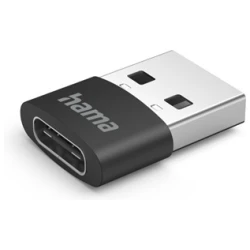 Hama Átalakító - 201532 (adapter, 3db, USB-A to USB-C, fekete)