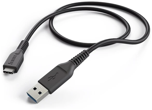 Hama Kábel - 201594 (USB-C/USB-A, USB 3.1, 5 Gbps, 1m, fekete)