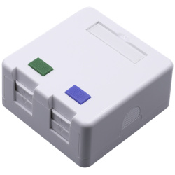 Walisec Keystone fali aljzat - FP-SB01-2 (2 port, Cat5e/Cat6/Cat6A, árnyékolatlan, fehér)