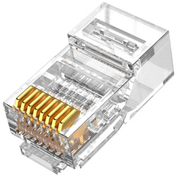 Walisec csatlakozó - RJ45-6U (RJ45, Cat6, árnyékolatlan, 8P8C, aranyozott) 100db/csomag