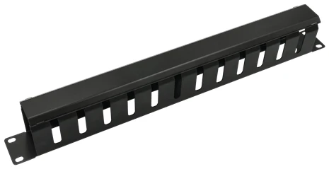 Walisec rackszekrény kiegészítő - CM-04 (Kábel rendező panel, Gyűrű panel fém takaróval, 1U(19"), fekete) 1 Walisec rackszekrény kiegészítő - CM-04 (Kábel rendező panel, Gyűrű panel fém takaróval, 1U(19"), fekete)