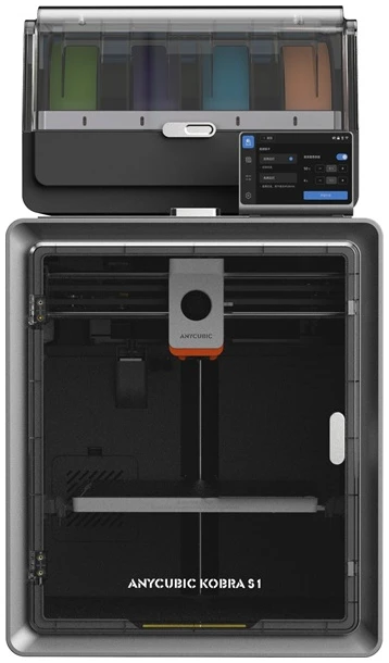 ANYCUBIC 3D nyomtató - Kobra S1 Combo (Filament technológia, 4 szín, Építőtér 250x250x250 mm) 1 ANYCUBIC 3D nyomtató - Kobra S1 Combo (Filament technológia, 4 szín, Építőtér 250x250x250 mm)