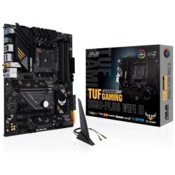 Asus Alaplap - AMD TUF GAMING B550-PLUS WIFI II AM4 (B550, 4xDDR4 4800MHz, 6xSATA3, 2x M.2, 4xUSB2.0, 8xUSB3.2)
