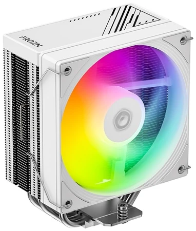 ID-Cooling CPU Cooler - FROZN A410 SE ARGB WHITE (27,2dB; max. 98,54 m3/h; 4pin csatlakozó, 4 db heatpipe, 12cm, PWM,)