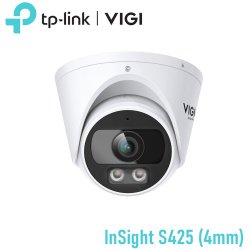 TP-Link IP turretkamera - InSight S425 (FullColor, 2MP, 4mm, IP67, H265+, LED+IR30m, 12VDC/PoE, SD; mikr., hangsz.; fém)