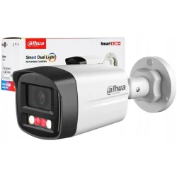 Dahua IP csőkamera - IPC-HFW1239TL1-A-IL (2MP, 3,6mm, kültéri, H265+, IP67, IR30m+LED20m, ICR, DWDR, 3DNR, PoE, mikrof.)