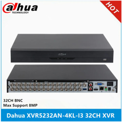Dahua XVR Rögzítő - XVR5232AN-I3/T (32 port, 5MP/30fps, H265+, 2x Sata, HDMI, 2xUSB; audio, max 32x IP kamera; AI)