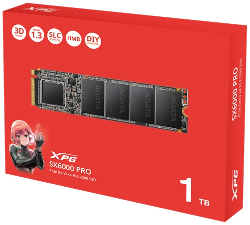 ADATA SSD - 1TB XPG SX6000 Pro (3D, M.2 PCIe Gen 3x4, r:2100 MB/s, w:1500 MB/s) 1 ADATA SSD - 1TB XPG SX6000 Pro (3D, M.2 PCIe Gen 3x4, r:2100 MB/s, w:1500 MB/s)