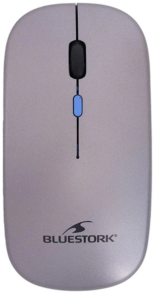 Bluestork Vezeték nélküli Egér - M-WL-OFF105 (Bluetooth, 2.4G, 4 gomb, Rechargeable, 3200 DPI, optikai, fekete)