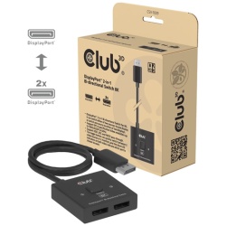 Club 3D Switch - CSV-1009 (DisplayPort 1.4 to 2x DisplayPort, 8K60Hz)