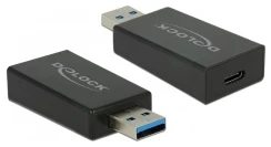 Delock Átalakító - 65689 (USB-A 3.1 -> USB Type-C, Max.: 10Gbps, fekete)