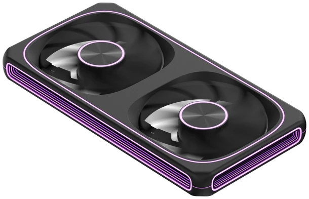 Formula Cooler 12cm - 2db Air Fusion 2 BK (33,46dB,max.42.65 CFM, PWM4-Pin+ARGB3-Pin, hydro bearing, ház hűtésre, ARGB)