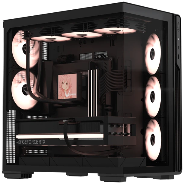 Formula Számítógépház - Crystal Z7 PA Black (fekete, ablakos, 5x12cm venti, EATX, 1xUSB3.0, 1xType-C) 1 Formula Számítógépház - Crystal Z7 PA Black (fekete, ablakos, 5x12cm venti, EATX, 1xUSB3.0, 1xType-C)