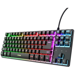 Trust Billentyűzet Gamer - GXT833 Thado TKL (LED háttérvilágítás; USB; fekete; magyar)