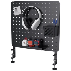 Trust Rendszerező - GXT724 Vesto (fém állvány + headset tartó, polc, kosár, mágnes; fekete)