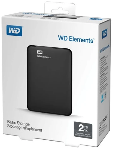 Western Digital Külső HDD 2.5" 2TB - WDBU6Y0020BBK-WESN (Elements Portable, USB3.0, Fekete) 1 Western Digital Külső HDD 2.5" 2TB - WDBU6Y0020BBK-WESN (Elements Portable, USB3.0, Fekete)