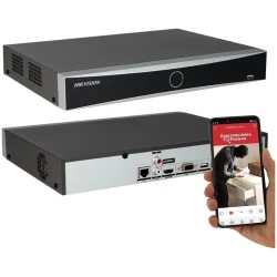 Hikvision NVR rögzítő - DS-7608NXI-K1 (8 csatorna, 80Mbps rögzítési sávszélesség, H265, HDMI+VGA, 2xUSB, 1xSata)