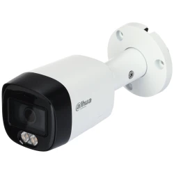 Dahua Analóg csőkamera - HAC-HFW1200RM-IL-A (Duallight, 2MP, kültéri, 2,8 mm, IR30m+LED30m, ICR, IP67, DWDR, mikrofon)
