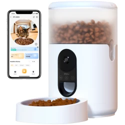 Imou IP wifi Kisállatkamera - PF1 (automata etetés, 2,5K 180°, 4L fém tál, H265, 2,4GHz; mikrofon, hangszóró, 5VDC)