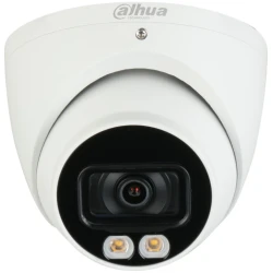 Dahua Analóg turretkamera - HAC-HDW1500T-IL-A (SmartColor, 5MP, 2,8mm, kültéri, IR40m+LED40m, IP67, mikrofon, 12VDC)