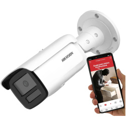 Hikvision IP csőkamera - DS-2CD2T43G2-2LI (4MP, 2,8mm, AcuSense, Hybrid Light, H265+, IP67, IK10, PoE)