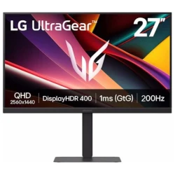 LG Monitor 27" Gamer - 27G610A-B (IPS; 16:9; 2560x1440; 200Hz; 1ms; 400cd; HDMIx2; DP; FreeSync; HDR10; sRGB99%; Pivot)