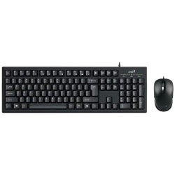 Genius Billentyűzet/Egér Kit - KM-100 SE (Vezetékes, USB, fekete)