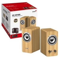Genius Hangszóró 2.0 - SP-HF400 (10W, Wood, Fenyő)