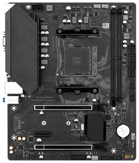 Maxsun Alaplap - AMD MS-TERMINATOR B550M AM4 (B550, mATX, 2xDDR4 3800MHz, 4xSATA3, M.2, HDMI, D-sub)