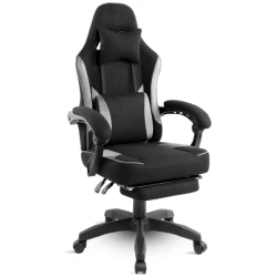 Spirit of Gamer szék - RAVEN (állítható dőlés/magasság; kihajtható lábtartó; max.120kg-ig, fekete)