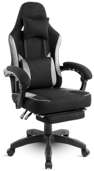 Spirit of Gamer szék - RAVEN (állítható dőlés/magasság; kihajtható lábtartó; max.120kg-ig, fekete)